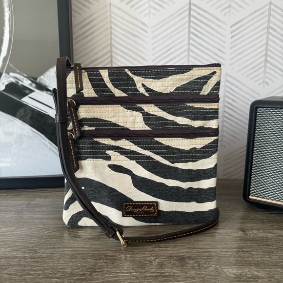 Dooney & Bourke Zebra Stripe Crossbody Bag - Picture 1 of 7